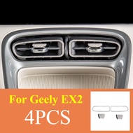 For Geely EX2 Diamond Decorative Frame Gear Shift Vent 3M Adhesive Car Accessories Sticker