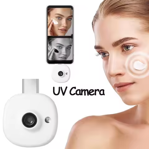 Mini UV Camera for iPhone Android Phone Visible Facial Sunscreen Protection Portable UV Camera for S