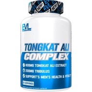 Evlution Nutrition Tongkat Ali - Men’s Health + Vitality Supplement - 800mg Tongkat Ali + 200mg Trib