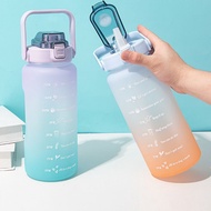 2 liter water bottle with graduated time indicator. hot Tik Tok 2 liter water bottle