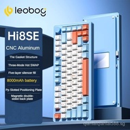 Ready stock! Leobog Hi8 Hi8SE Three Mode Bluetooth 2.4g Wireless RGB Mechanical Keyboard  Hot Swap C