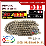 DID CHAIN 415 428 HEAVY DUTY RACING GOLD RANTAI 114 122 132 RANTAI MOTORSIKAL [100% ORIGINAL D.I.D]