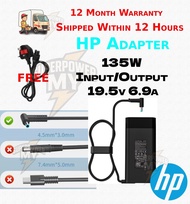 HP 135W 4.5*3.0 Blue Pin Power Adapter for Spectre X360 15 16 2-in-1 16t-f100 15t-df100 15-df000 Bus