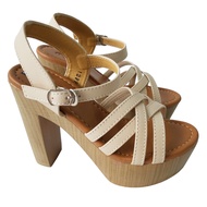 Giày Sandal Cao Gót Nữ BIGBEN Da Bò Thật Cao 12 Phân CG147