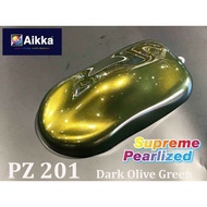 AIKKA PZ201 DARK OLIVE GREEN SUPREME PEARLIZED 2K CAR PAINT