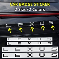 3D ABS Letter Emblem Rear Trunk Badge Sticker Car Styling Accessories Fit Lexus NX IS250 RX RX300 RX