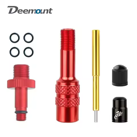 8V1 Thread 5V1 Thread AV Nozzle Inflation Aluminum Alloy Adaptors W/ 4 Spare O-rings Fits MTB Road B
