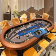 โต๊ะโป๊กเกอร์ Texas Holdem แบบมืออาชีพ ชิปโต๊ะพับ ห้องโป๊กเกอร์ Texas Holdem ผ้าปูโต๊ะโป๊กเกอร์ โต๊ะ