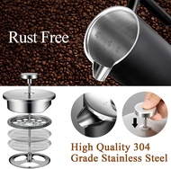 Coffee Maker French Press Stainless Steel Double-Wall Insulated Coffee Pot Espresso Coffee Manual Fr