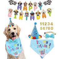 Dog Birthday Decorations, Puppy Birthday Party Outfits,Birthday Hat/Bow Tie/Bandana/Happy Birthday B
