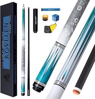 KONLLEN Carbon Fiber Pool Cue Stick 58-inch Professional Pool Sticks Low Deflection Pool Cue Billiar