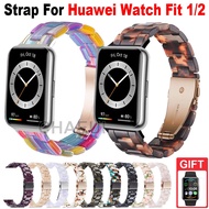 Resin Strap Bracelet Replacement Accessories for Huawei Watch Fit 2 3 / Huawei Watch Fit Special Edition