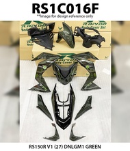 Rapido Cover Set Honda RS150R V1 V2 DNLGM1 GREEN (27) Hijau Lumut RS150 RS150 R Coverset / Motor Accessories
