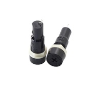 5pcs 5*20mm Glass Fuse Holders 5x20MM Black Insurance Tube Socket Fuse holder for 5*20 insurance Pan