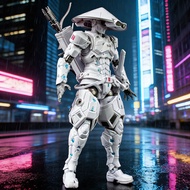 JIWAN Model PS001 Storm Shadow White Ghost Action Figures Snake Eyes GI JOE Assembly Model Kit Plast