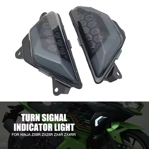 For Kawasaki For Ninja 650 400 300 250 ZX-25R ZX4R Flasher Light ZX-6R ZX25R EX250 EX650 LED Turn Si