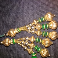 Kunjam green (saree accessories) 1 pair