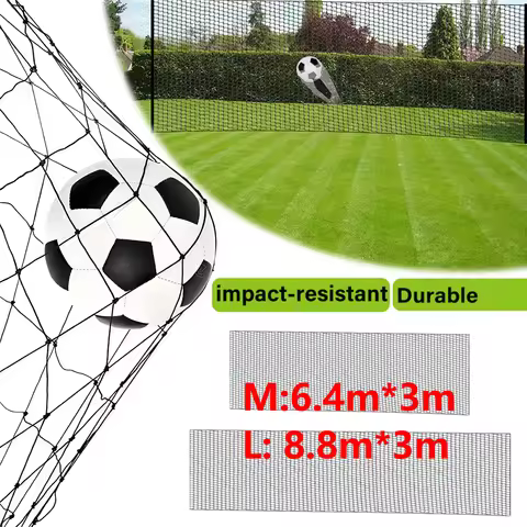 8.8m/6.4m Soccer Backstop Net Practice Net Ball Sports Barrier Net for Backyard Soccer Sports Traini
