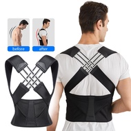 Posture Corrector Back Support Belt, Adjustable Shoulder Back Support Brace, Upper Spine Scoliosis, 