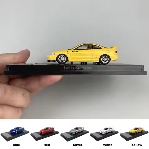 1:64 Initial D Smiley Sakai Integra Type-R DC2 Metal Diecast Model Initial-D Comic Sportcar Blue Red