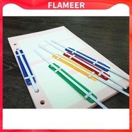 [Flameer] 50x Binder Clips File Binding File List Component Two-hole Loose-leaf Binder