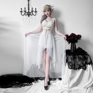 Greece Medieval Skirt Halloween Costume Elf Dress Cleopatra Athena Performance Costume