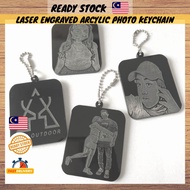 custom keychain bergambar laser engrave ukiran laser 6x5cm