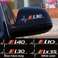 2pcs Car Rearview Mirror Sticker For Hyundai i10 i20 i30 i40 ix35