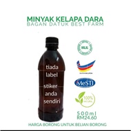 minyak kelapa dara asli 500ml borong,virgin coconut oil 500ml,organic vco 500ml