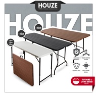 [HOUZE] 80cm | 86cm | 120cm | 150cm | 180cm HDPE Folding Table with Black | White Legs - Portable | Plastic | Outdoor