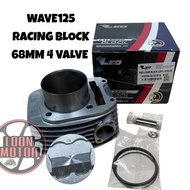WAVE125 RACING BLOCK 68MM 4 VALVE 13 PIN LEO THAILAND