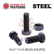 Full Thread Steel Nut Bolt (FD) 8.8 M 12 x 50