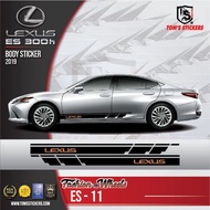 LEXUS ES 300h CAR BODY STICKER SET ES - 11