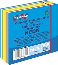 DONAU 7574041-99 Notes Cube Sticky Notes/Blue Tones Self-Adhesive Sticky Notes 76 x 76 mm 1 x 400 Sh