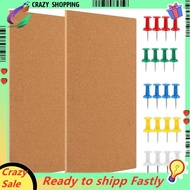 Cork Board Bulletin Board, Small Rectangular Pin Board for Wall, Self-Adhesive Cork Board for Office