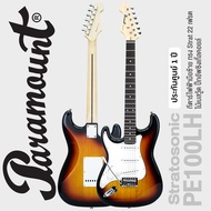 +เซ็ตอัพฟรี+ Paramount PE100LH Left Handed Electric Guitar กีตาร์ไฟฟ้ามือซ้าย ทรง Strat 22 เฟรต ไม้เ