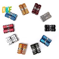 《DKF-t》 2Pcs Aluminum M TB Bike Bicycle A xle Pedal Non-slip Front Rear A xle Foot Pegs Bicycle Socl