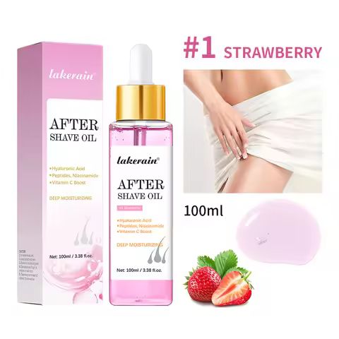 Strawberry After Shave Oil women For Smooth Skin Moisturizes Soft Serve Shave Oil Truly After Shave 