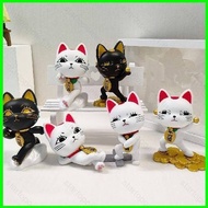 ST1 6pcs DAN DA DAN Action Figure Lucky cat Model Dolls Toys For Kids Ornament Collections Gifts TS1
