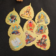 Copper Bodhi Leaf Benming Buddha Eight Patronus Gods of Wealth Master Buddha Green Tara Guanyin Shak