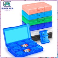 BLUEKAKA Game Card Storage Holder Case for Nintend Switch and lite 24 Cartridge Slots Game Card Storage Box for Micro SD Memory Cards