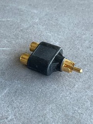 RCA Audio 二入轉一出接線插頭音響合用 古河金嗓子黑膠唱片麥景圖古董高級音響愛好者 Linn Lp12 Technics Sl1200 Mcintosh Bose Wave Radio Acc
