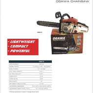 Ogawa Chainsaw Model OG5216 Heavy Duty (16inch Bar and chain)