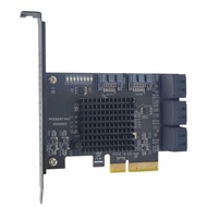 PCI-E GEN3 4X to 8 Port SATA3.0 Hard Disk 6G Expansion Card PCIe3.0 Xiangshuo ASM1166 Master Control