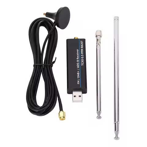 Radio Receiver RTL RTL Receiver 100KHz To 1766MHz RTL2832U R820T2 0.5 PPM TCXO USB Software Defined 