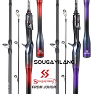 Sougayilang  Cast/Spin Fishing Rod 1.8m  6ft Outdoor Sport Fishing Rod Bass Fishing Rod Portable Fis