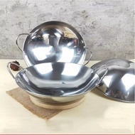 26 Cm Wok Pan Mini Wok Thick Stainless Steel Wok Frying Pan