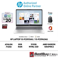 HP Laptop 15-fc0951au / 15-fc0963au - Gold/Silver (AMD Athlon 7120U / 8GB D5/ 512GB SSD /  AMD RADEO