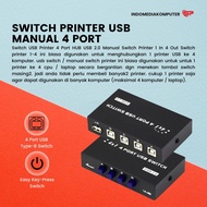 4 Port Manual Printer Switch Model 1A4B