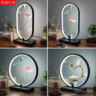 Selling🔥Table Lamp Bedroom Bedside Simple Modern Chinese Living Room Study Creative round Night Ligh